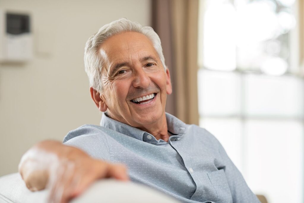 A smiling older man